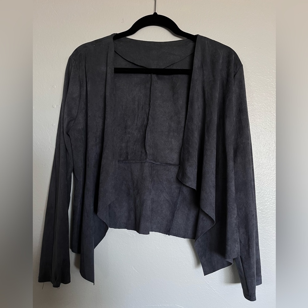 Suede thin jacket